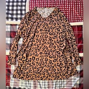 Plus size Cheetah dress